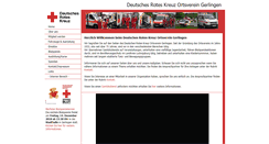 Desktop Screenshot of drk-gerlingen.de